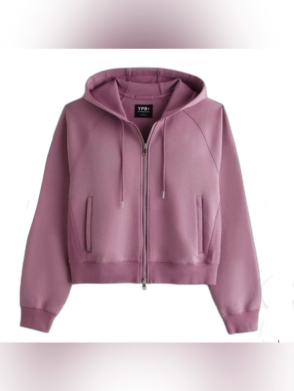 YPB neoKNIT MAX Women's Dusty Rose Zip-Up Hoodie Sz M
